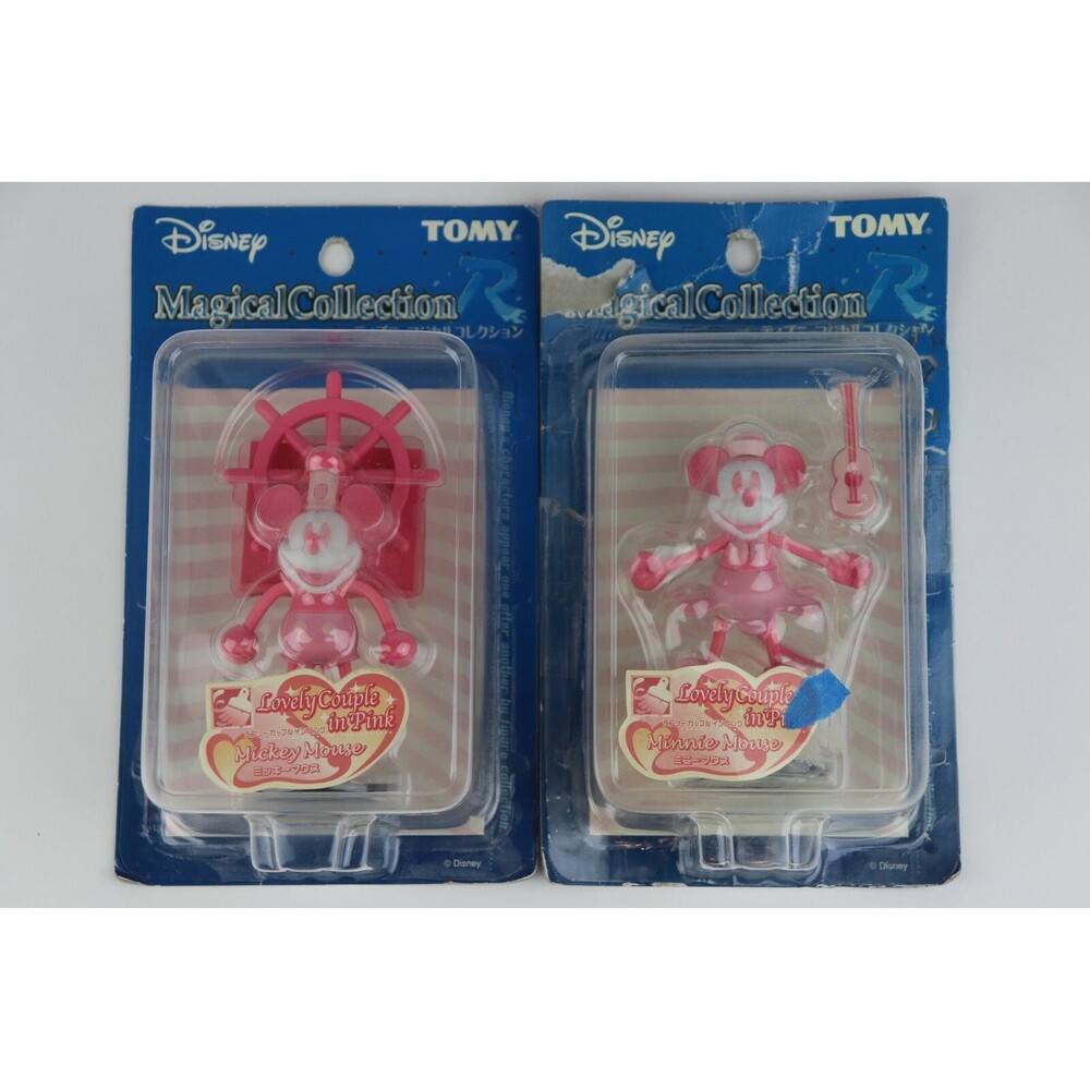 Disney Tomy Magical Collection Mickey and Minnie Mouse Lovely Couple in Pink Jap